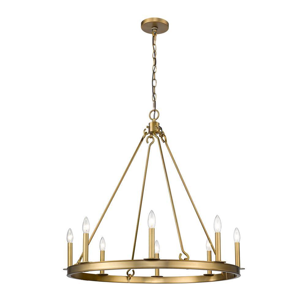 Z-Lite Barclay 8 - Light Chandelier in  Olde Brass