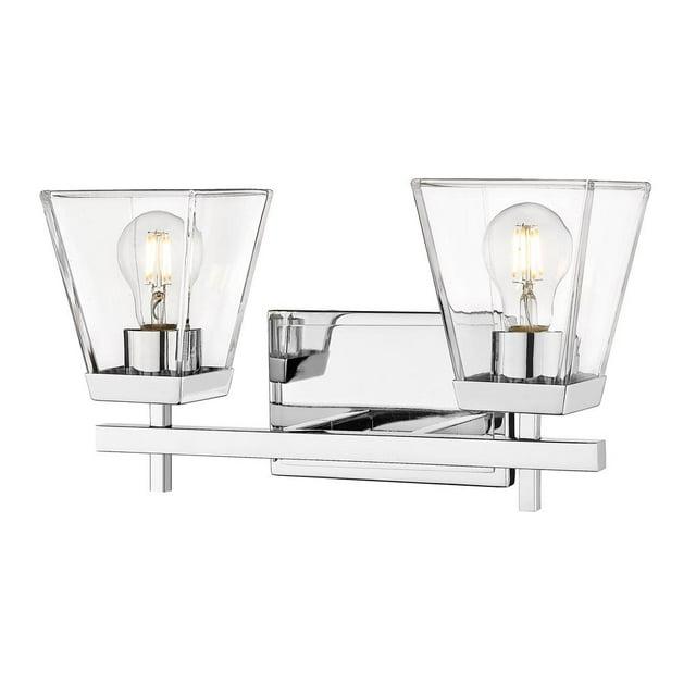 Z-Lite Geo 3 - Light Chandelier in  Matte Black/Chrome