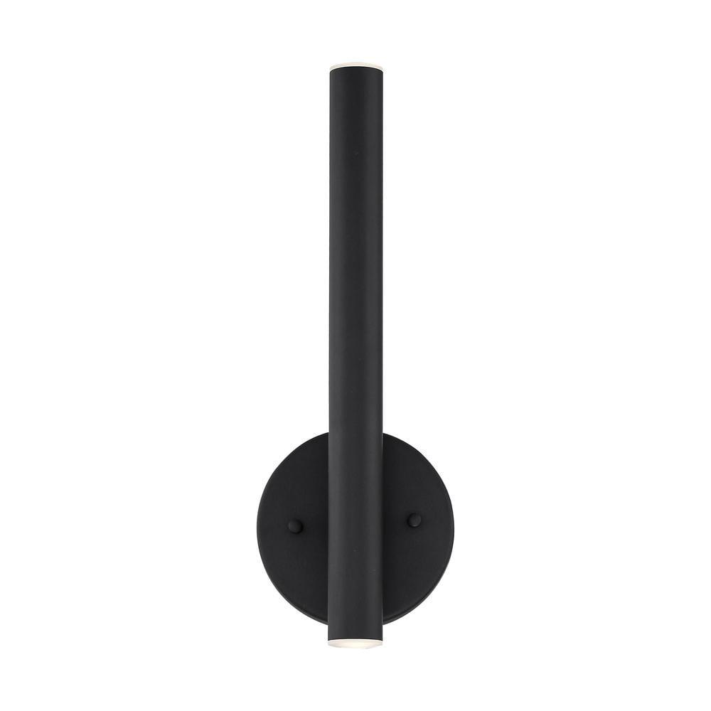 Matte Black Modern Steel LED Wall Sconce