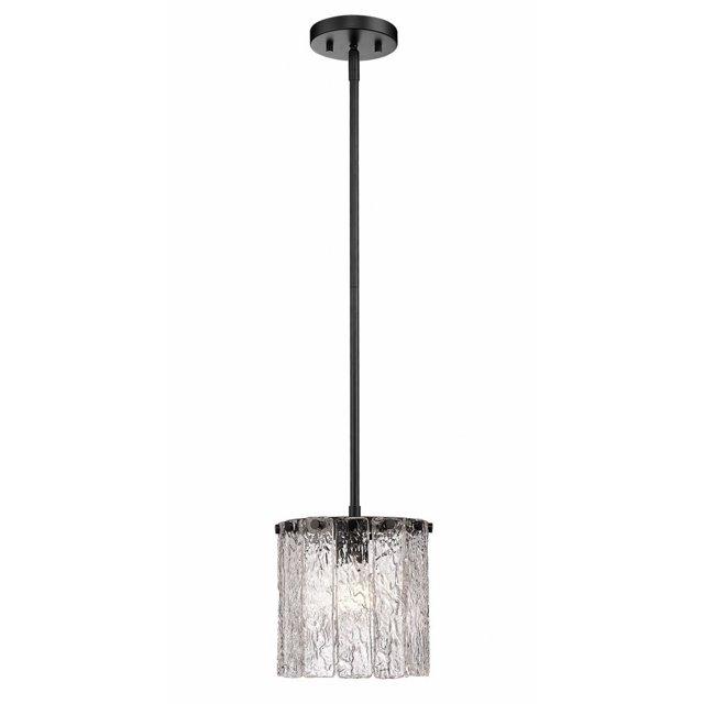 Z-Lite Glacier 1 - Light Pendant in  Matte Black