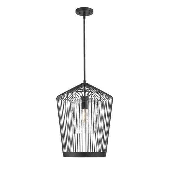 Z-Lite Lido 1 - Light Pendant in  Matte Black