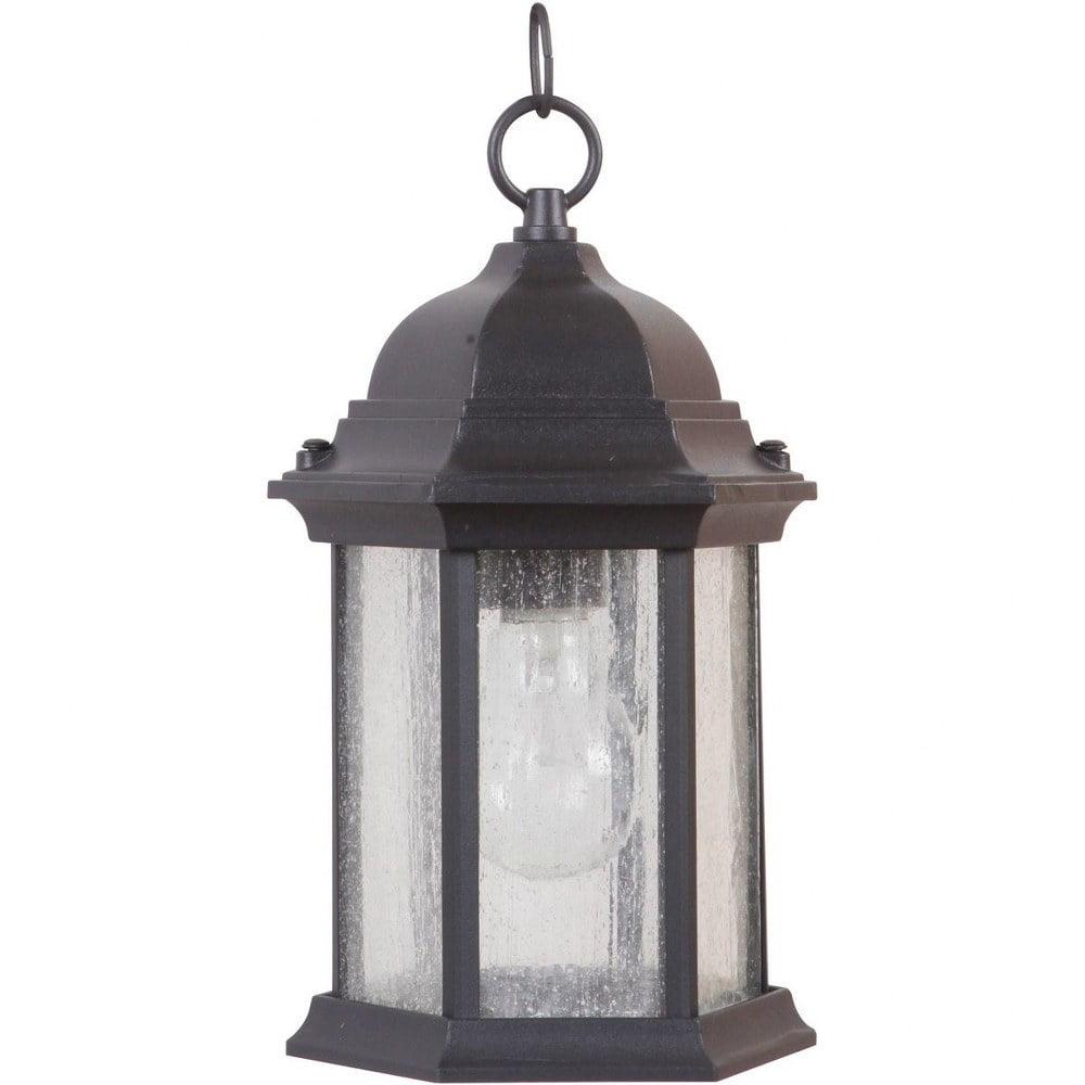 Craftmade Z291 Hex Style Cast 1 Light 6-1/2" Wide Outdoor Mini Pendant - Black