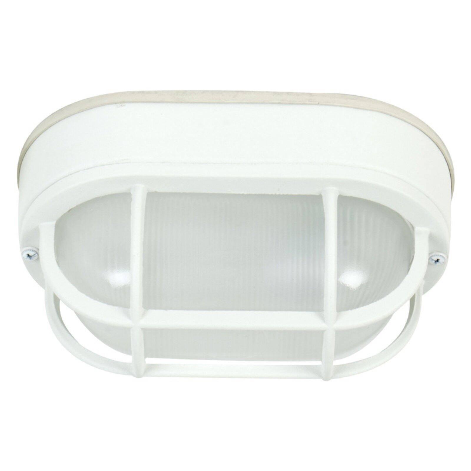 Matte White Stainless Steel 5" Flush Mount Ceiling Light