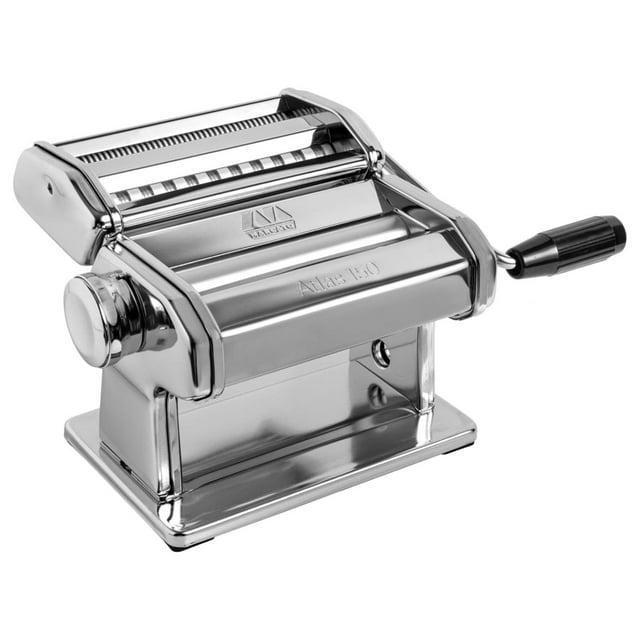 Marcato Atlas 150 Pasta Machine with Cutter and Hand Crank, Made in Italy