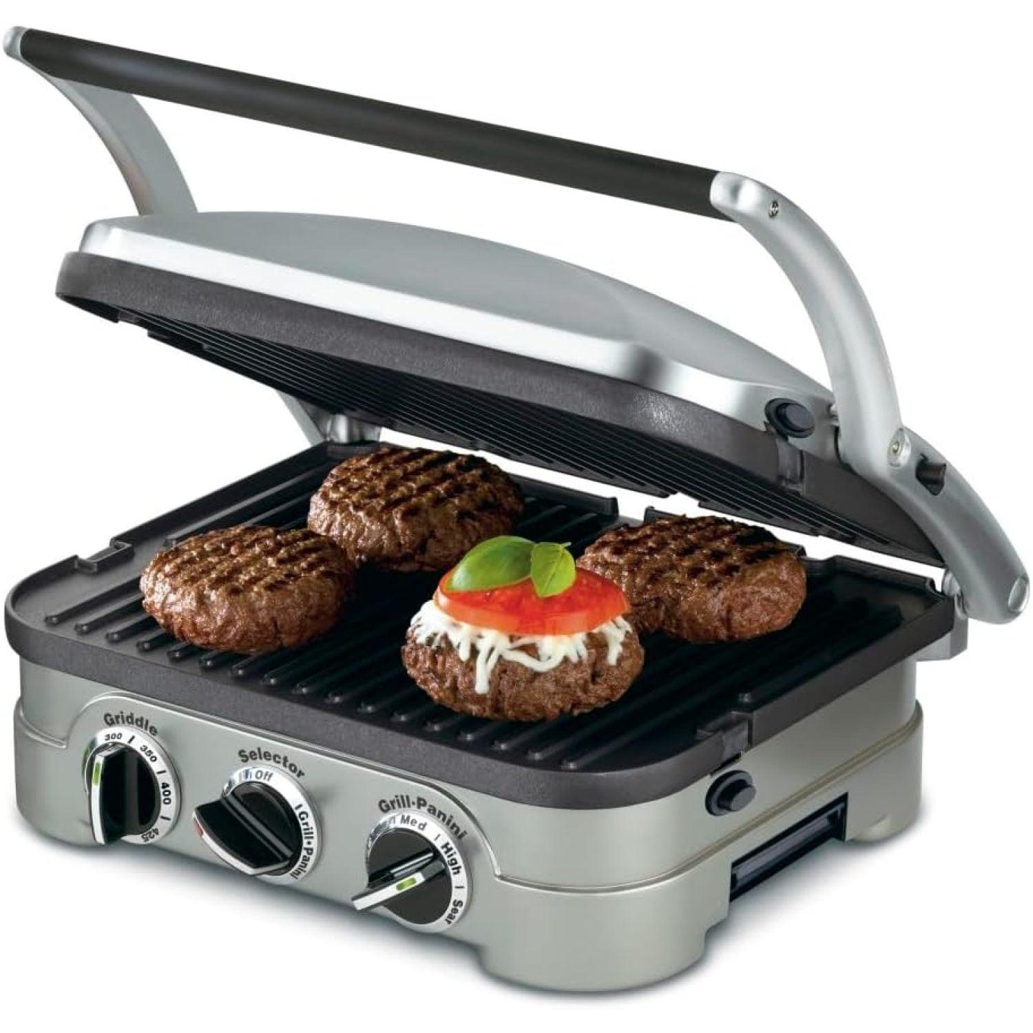 Cuisinart Cuisinart Stainless Steel Griddler, 5-in-1 Panini Press, Sandwich Maker & More