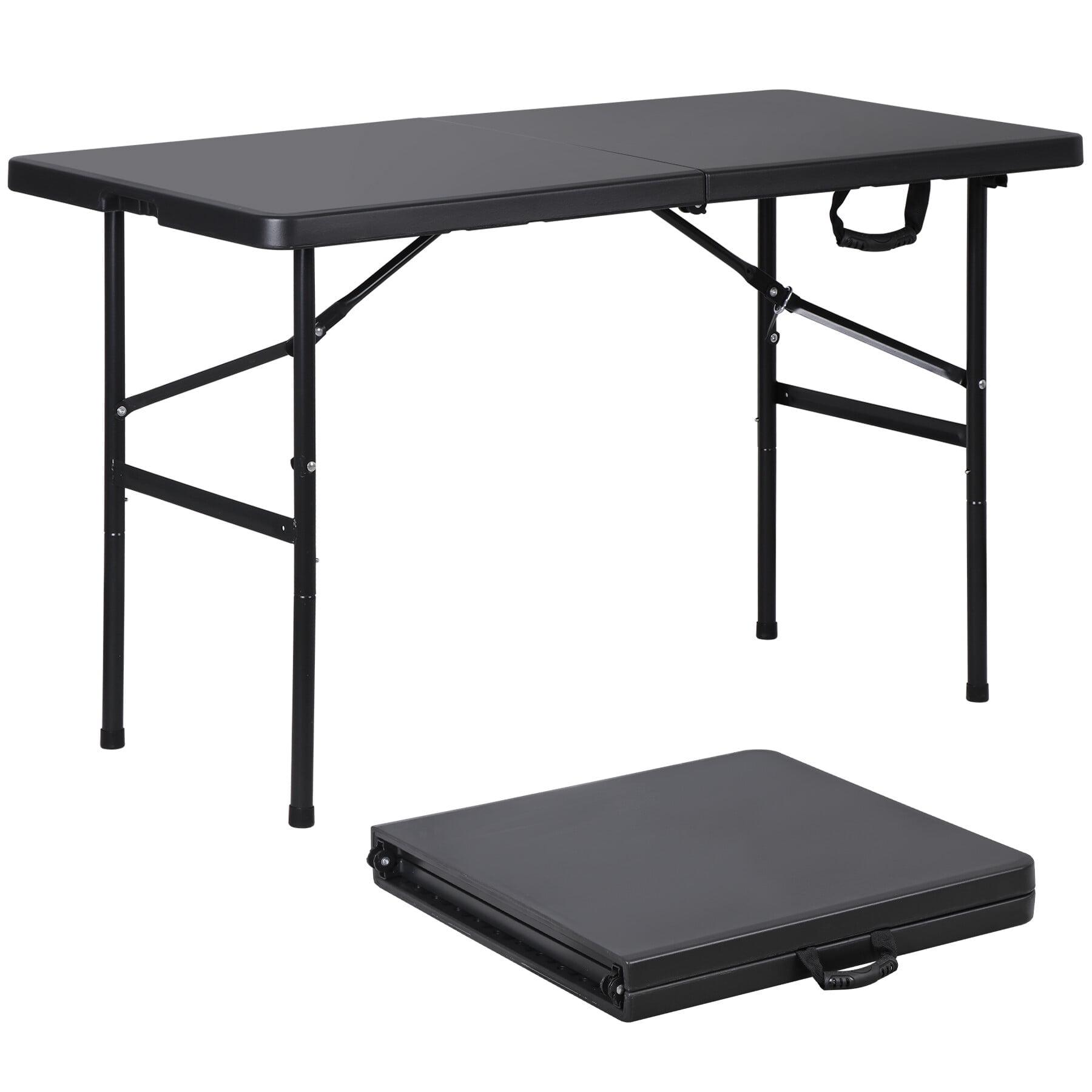 Best Choice Products Plastic Folding Table, Indoor Outdoor Heavy Duty Portable w/ Handle, Lock for Picnic
