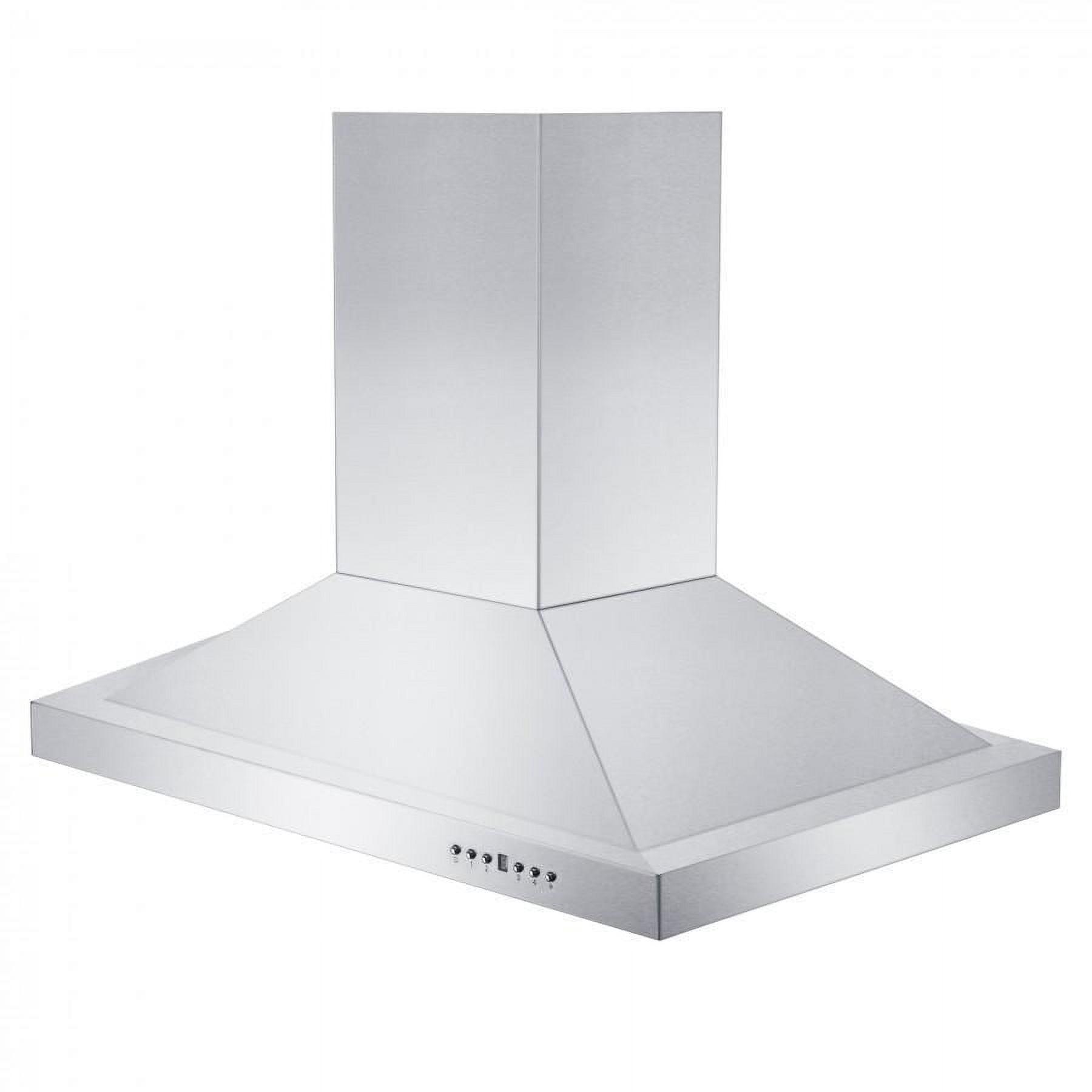 30" 400 CFM Ducted Island Range Hood in Brushed 430 Stainless Steel