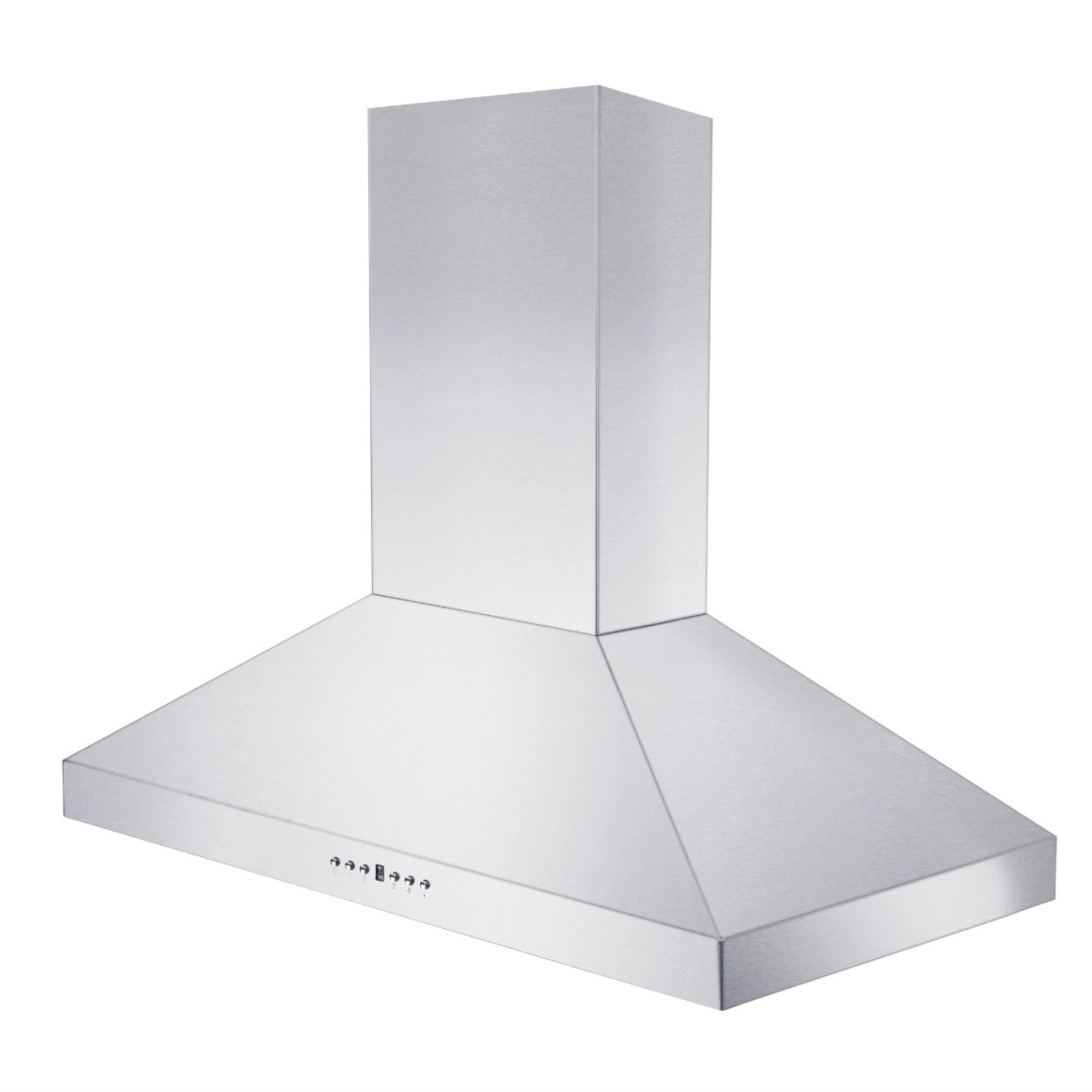 30" Stainless Steel Convertible Wall Mount Range Hood with Charcoal Filter