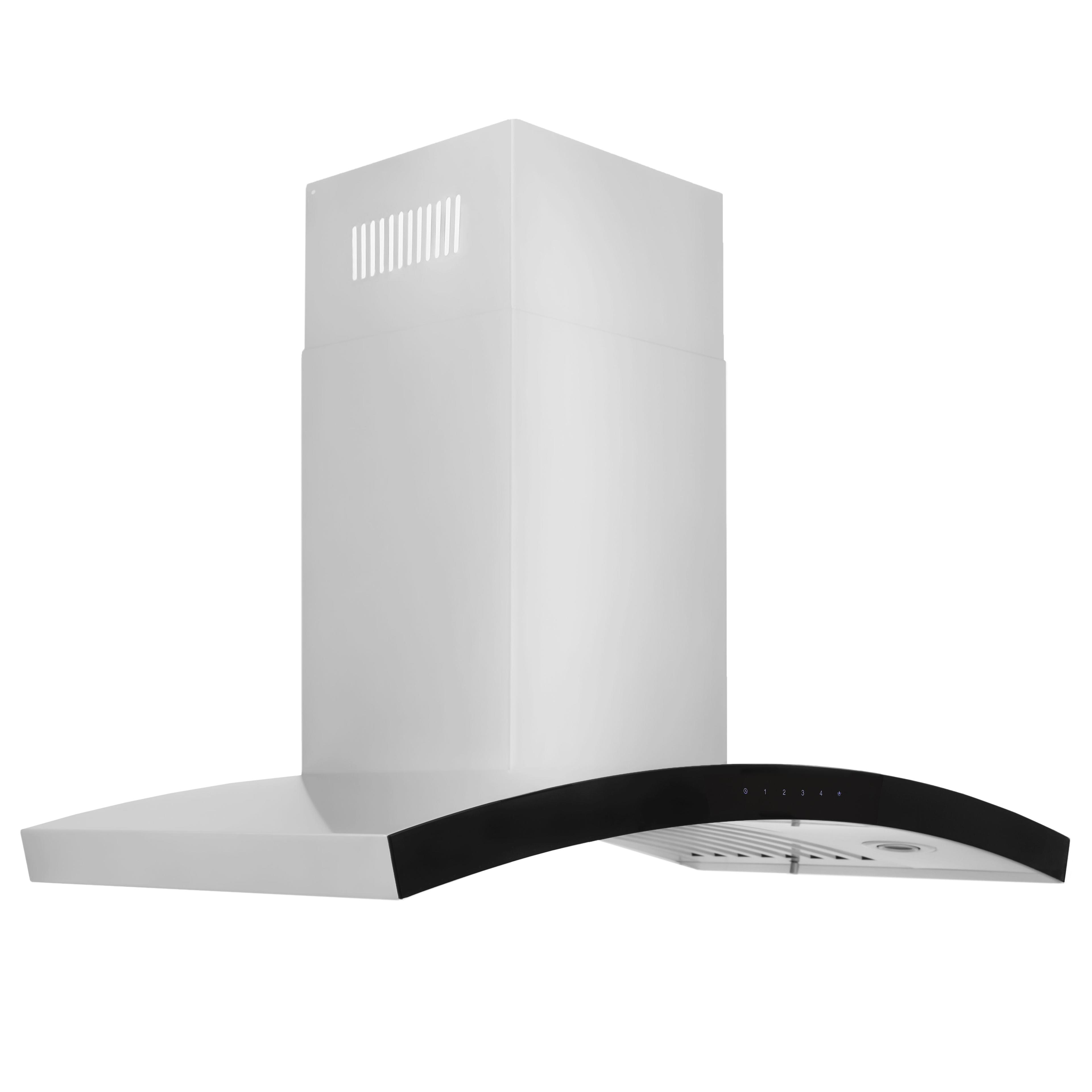 36" KN 400 CFM Convertible Wall Mount Range Hood in Brushed Stainless Steel