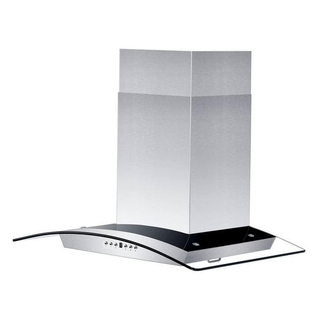 ZLINE 36 in. Convertible Vent Wall Mount Range Hood in Stainless Steel & Glass (KZ-36)