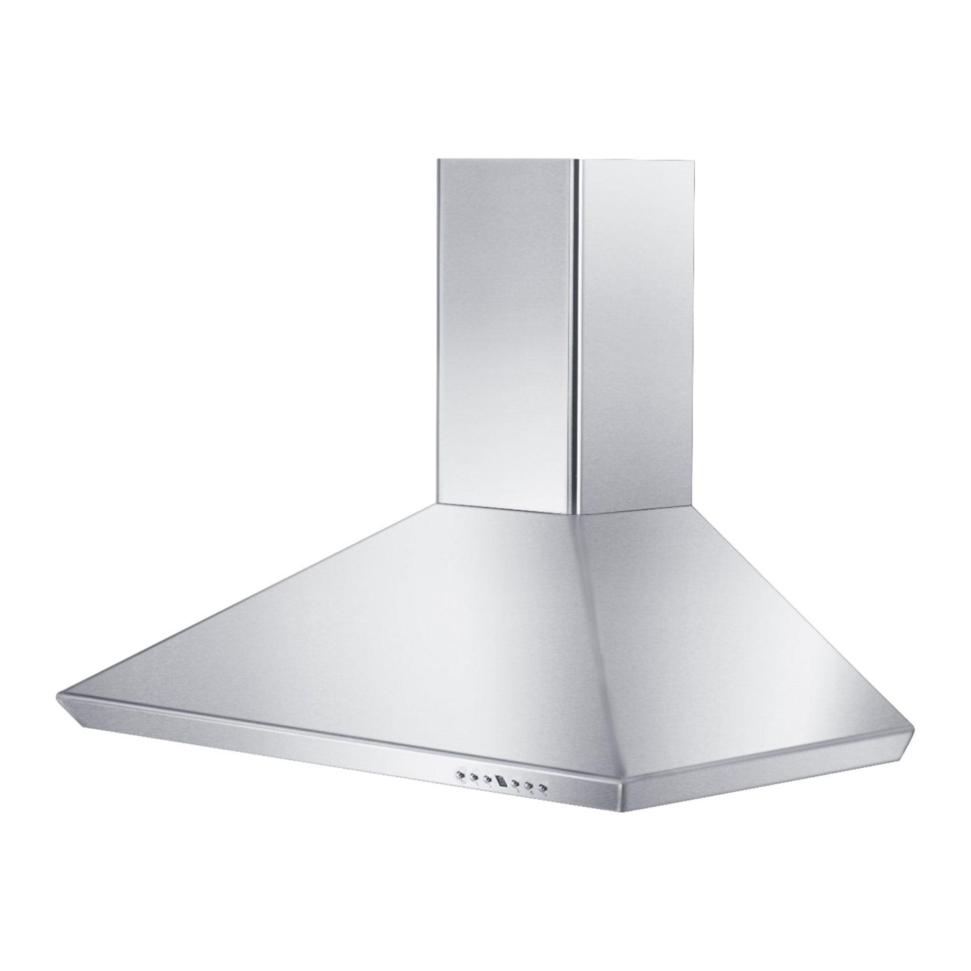 36" KF 400 CFM Convertible Wall Mount Range Hood in Brushed 430 Stainless Steel