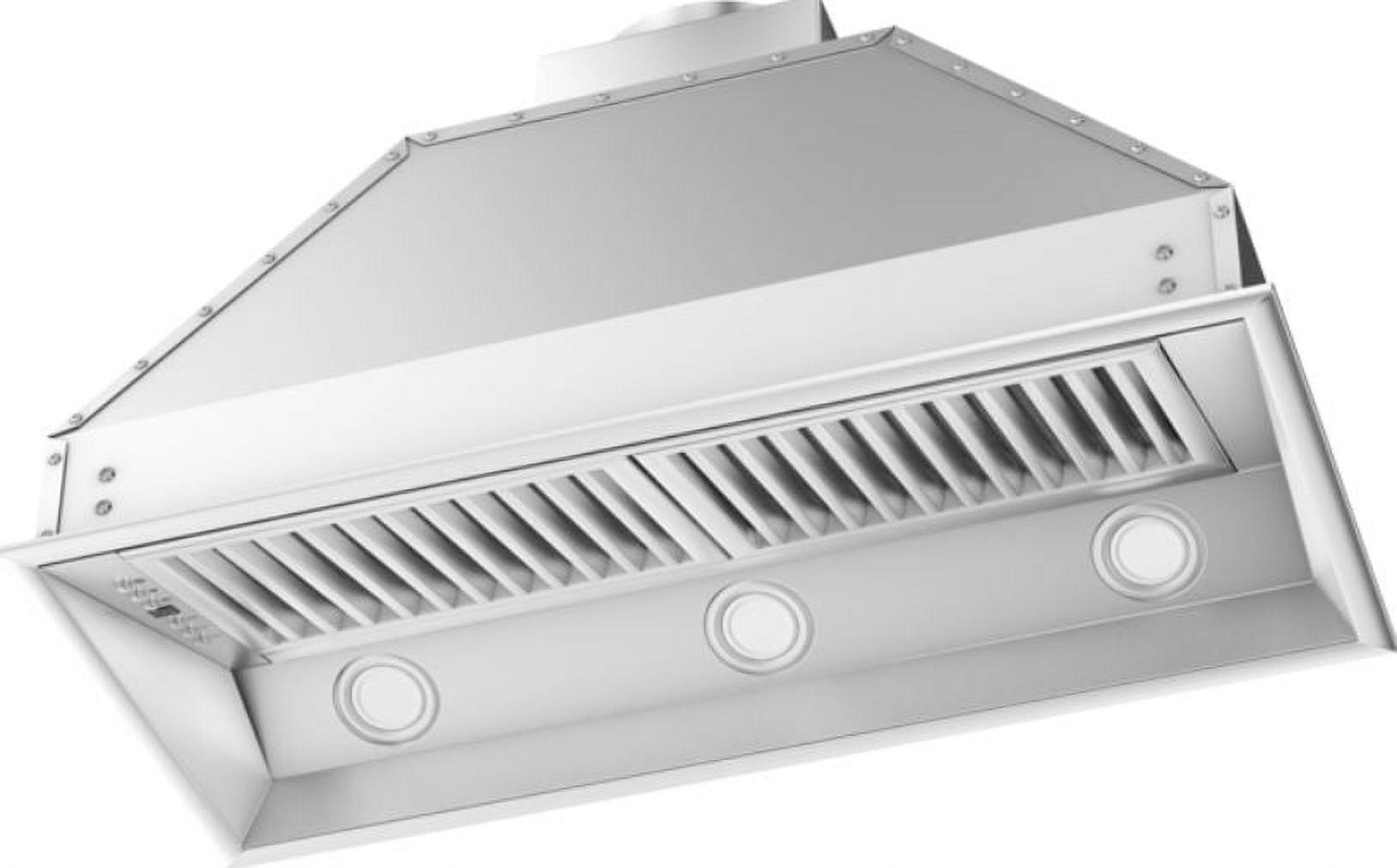 40" 700 CFM Ducted Insert Range Hood in Brushed 430 Stainless Steel