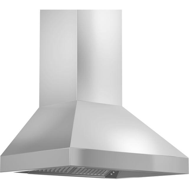 ZLINE ZLINE 36 in. Designer Series Satin Stainless Steel Convertible Vent Wall Mount Range Hood 8KBS-36