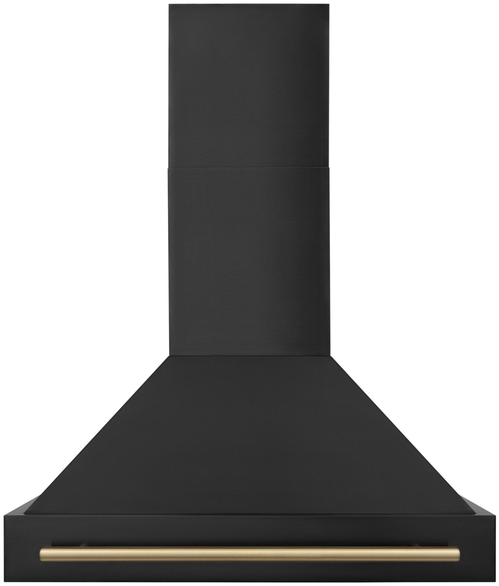 ZLINE ZLINE 36 in. Black Stainless Steel Range Hood W/ Black Stainless Steel Handle (BS655-36-BS) BS655-36-BS