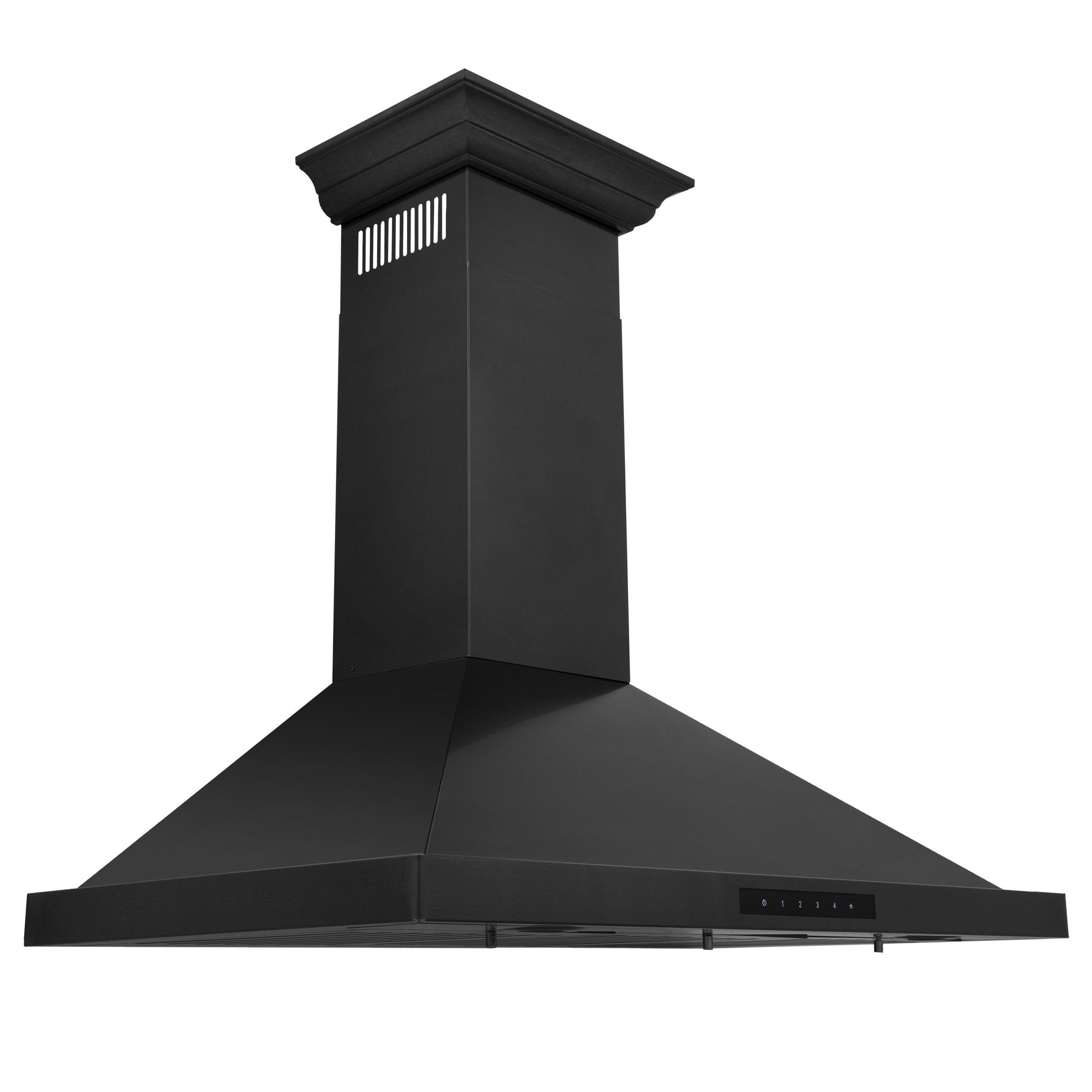 ZLINE 30 in. Convertible Vent Wall Mount Range Hood in Stainless Steel W/ Crown Molding (KBCRN-30)