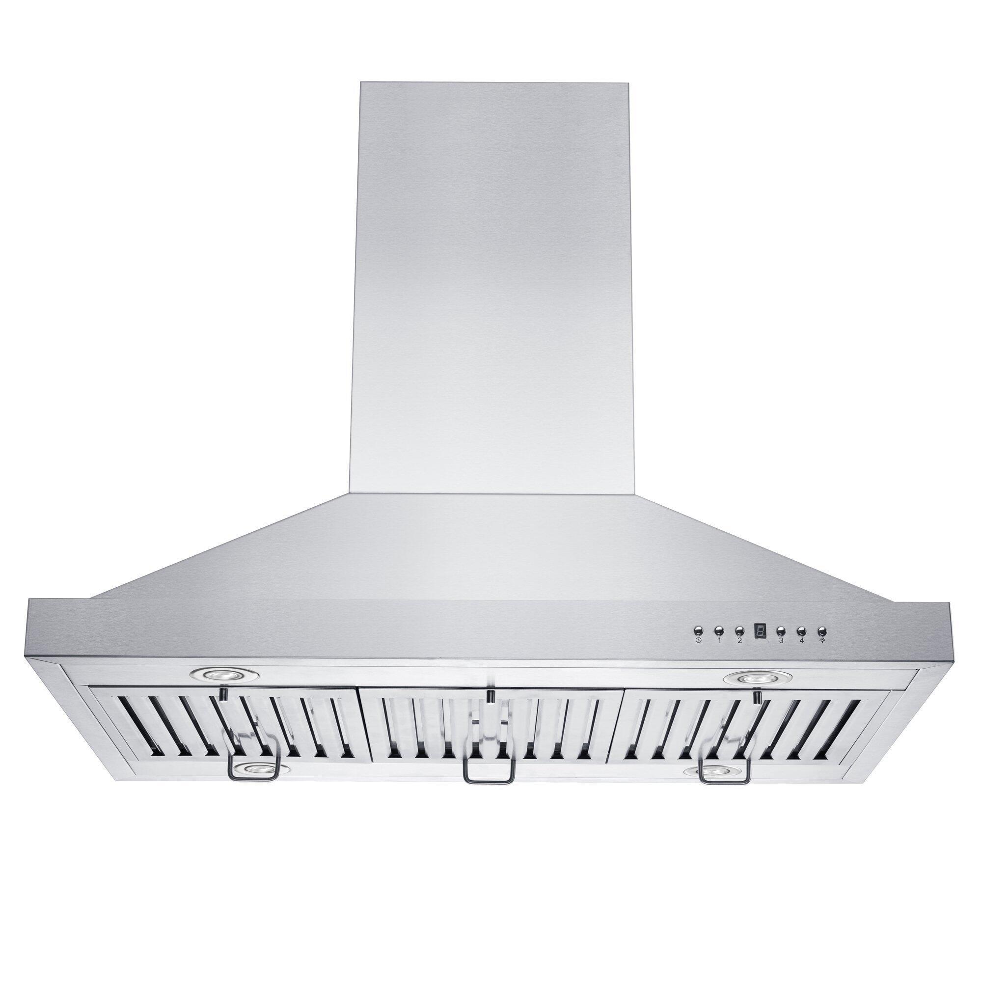 36 in. Convertible Vent Isl& Mount Range Hood in Stainless Steel (GL2i-36)