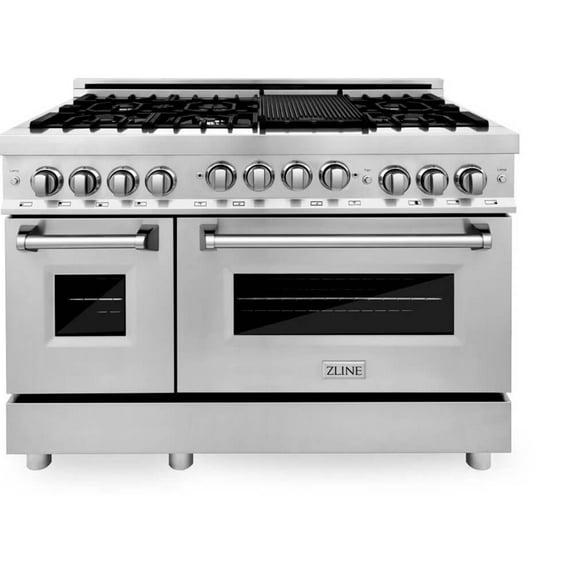 ZLINE 48 in. Legacy Dual Fuel Range w/ 7 Burner Cooktop & 2 Ovens w/ Doors