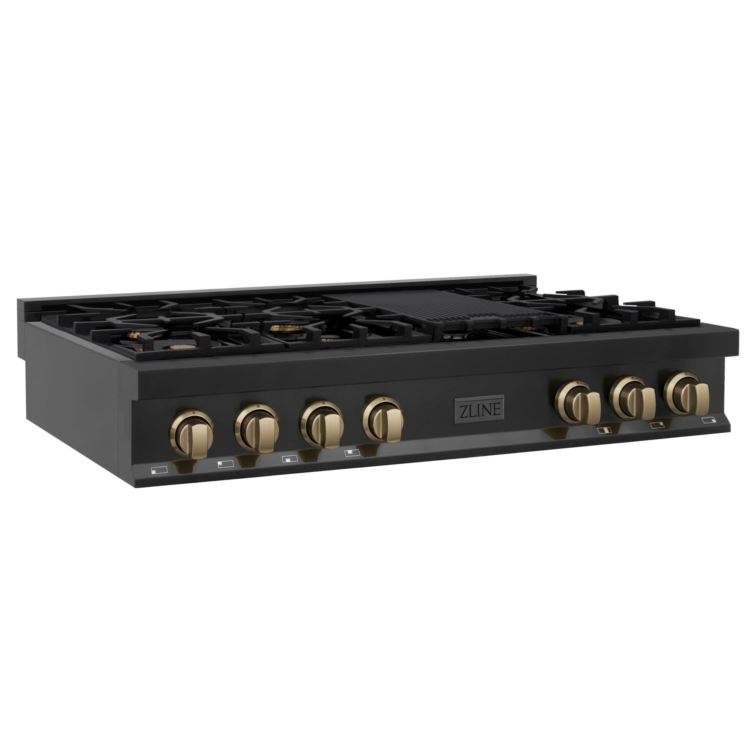 ZLINE Autograph 48 in. Legacy Gas Rangetop in Stainless Steel