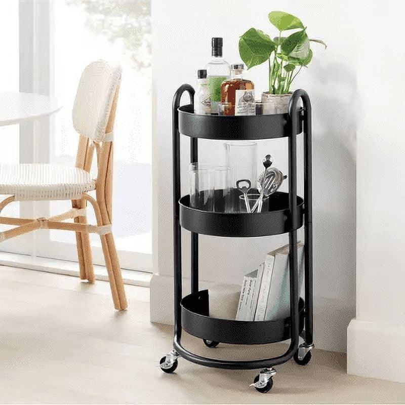 3 Tier Round Metal Utility Cart - Brightroom™