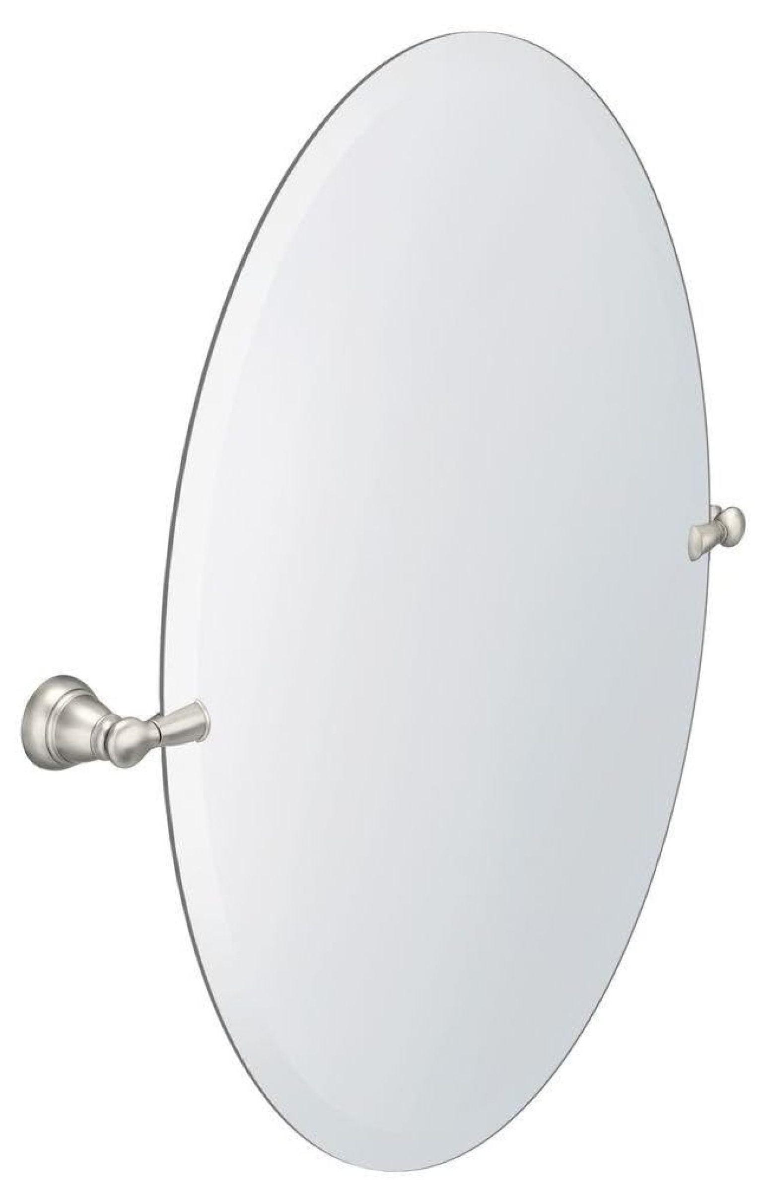 Oval Frameless 26" x 23" Bathroom Vanity Mirror