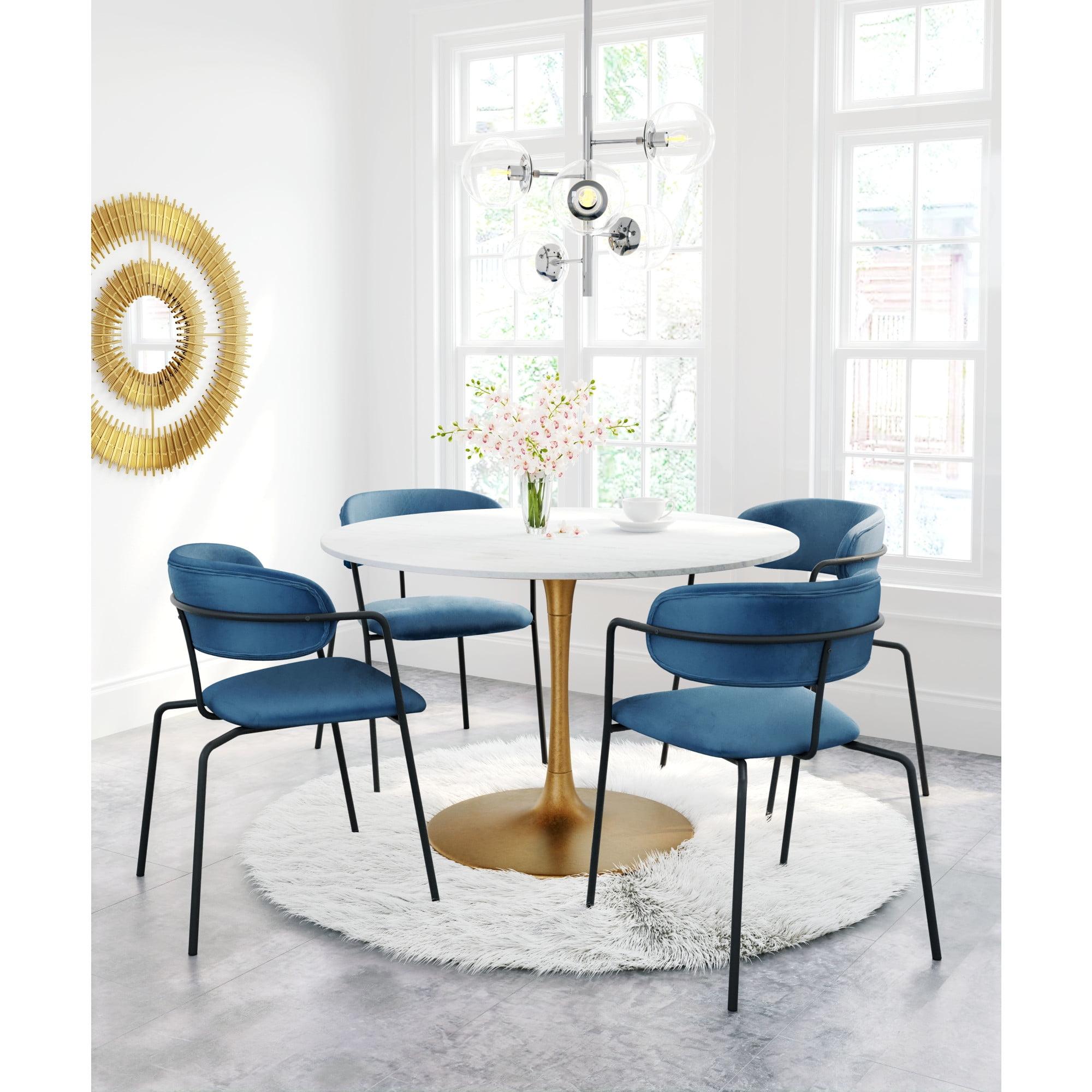 Zuo Hospitality Round Marble Top Dining Table