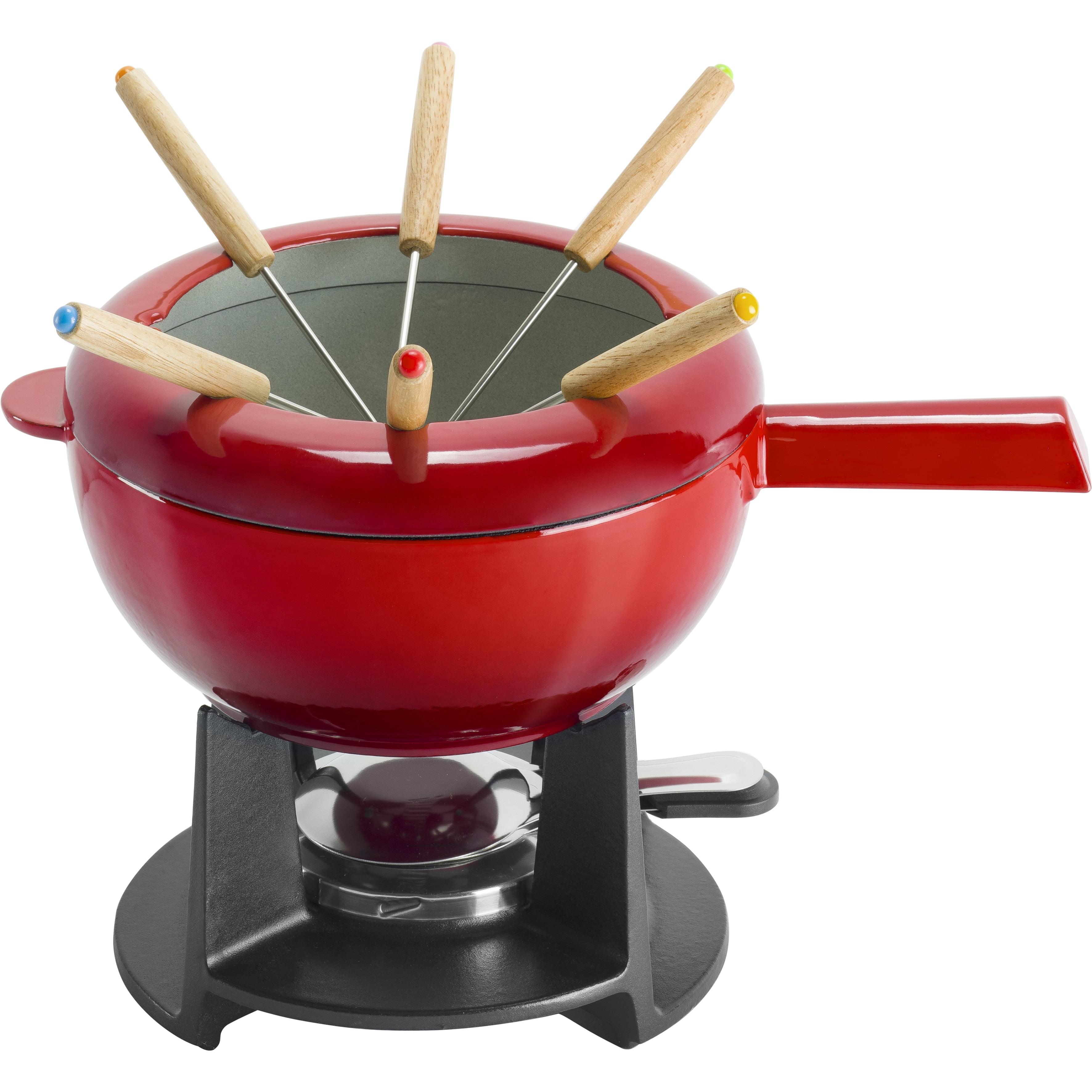 ZWILLING 8-in Fondue Pot Set with 6 Forks, For Chocolate, Caramel, Cheese, Sauces and More