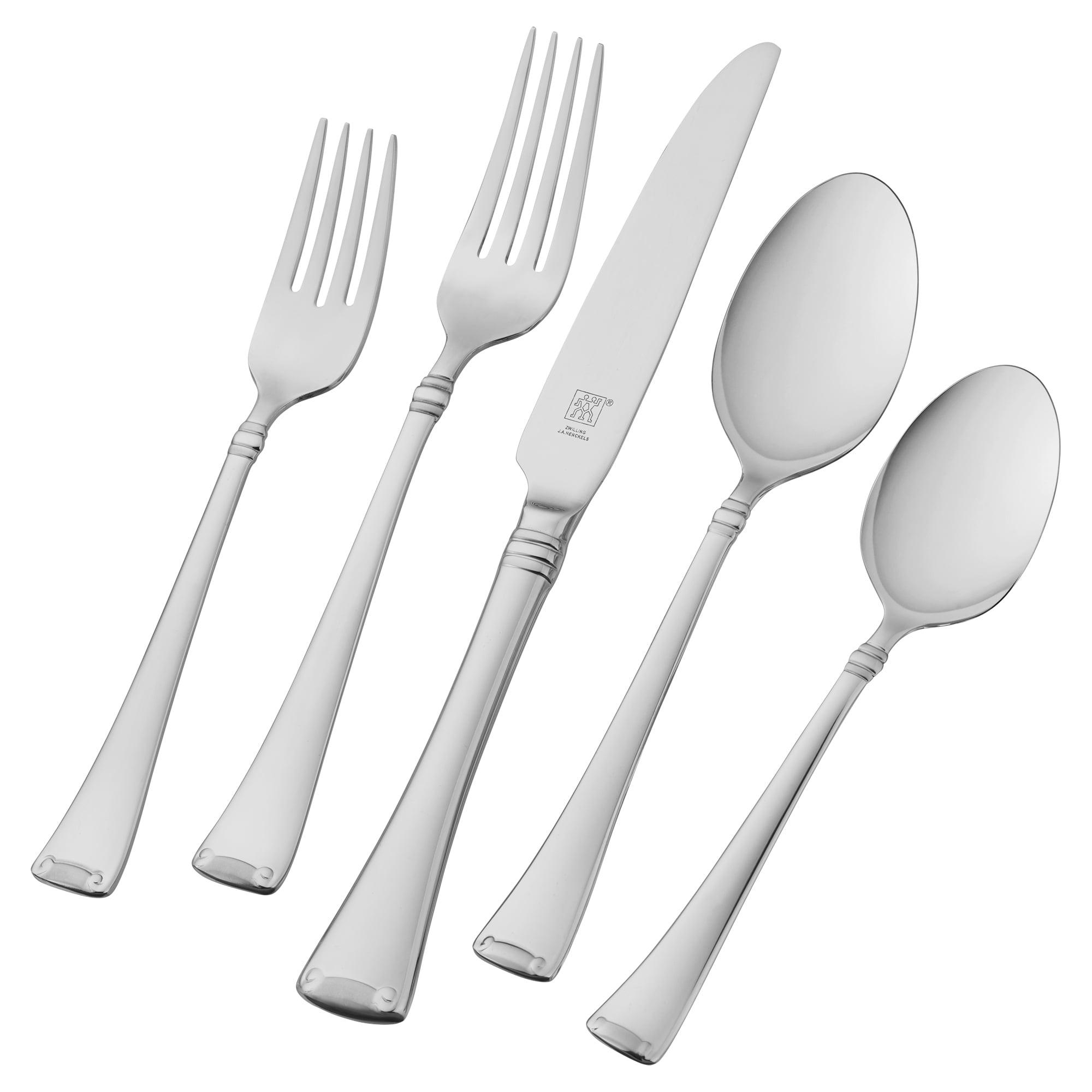 ZWILLING J.A. Henckels ZWILLING Angelico 20-Piece 18/10 Stainless Steel Flatware Set, Silver