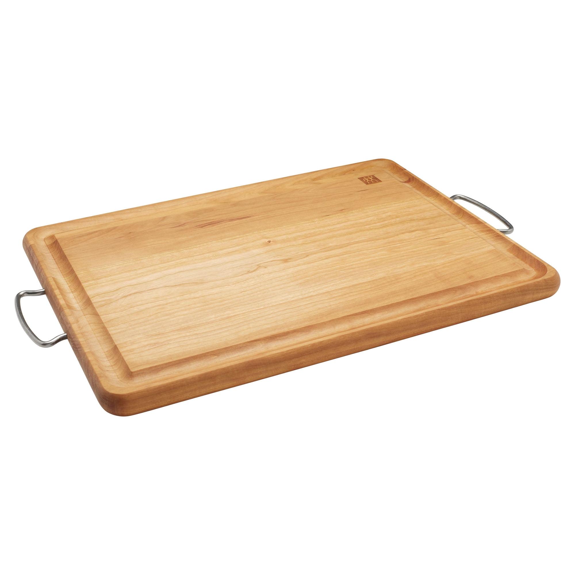 Cherry Wood Rectangular Carving Board with Handles