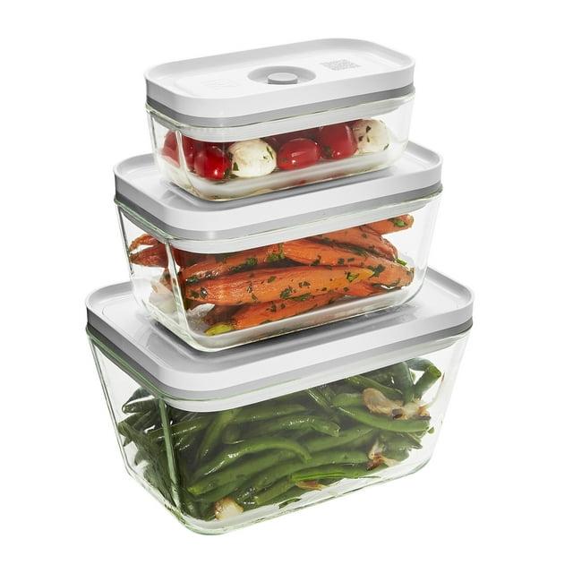 ZWILLING J.A. Henckels ZWILLING Fresh & Save 3-Piece Glass Food Storage Container, Meal Prep Container- Assorted Sizes