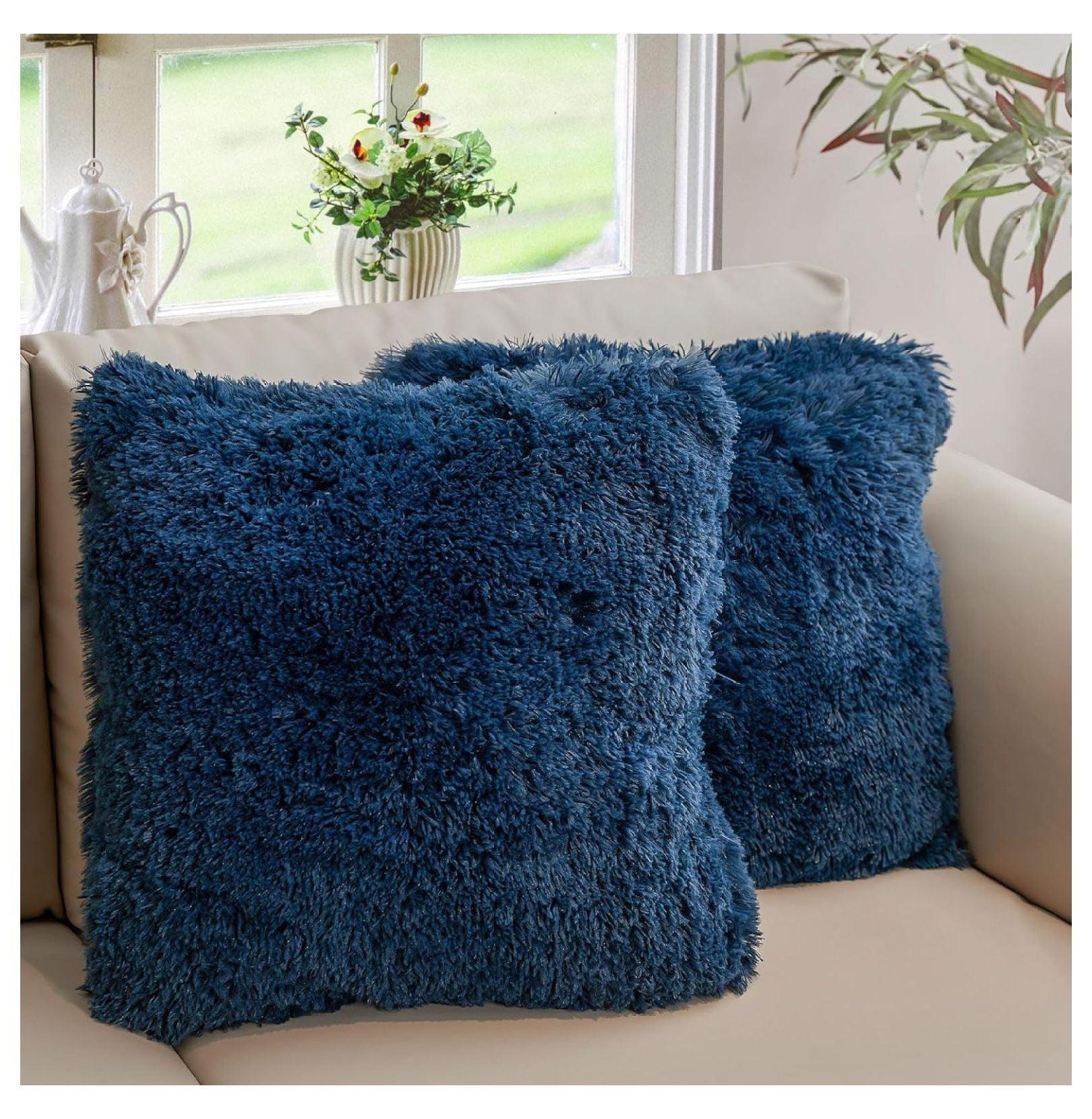 Faux Fur Throw Pillow