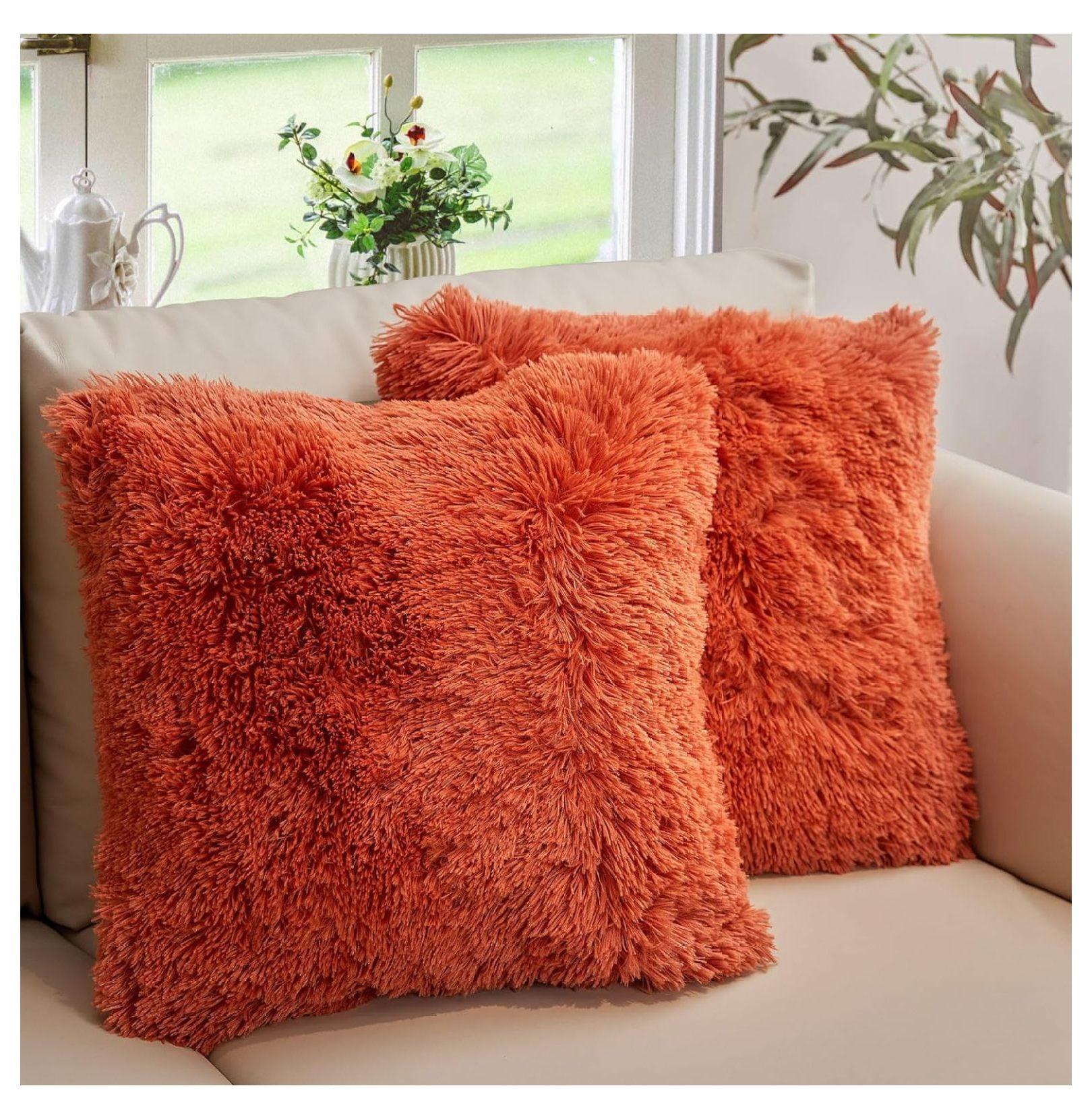 Faux Fur Throw Pillow