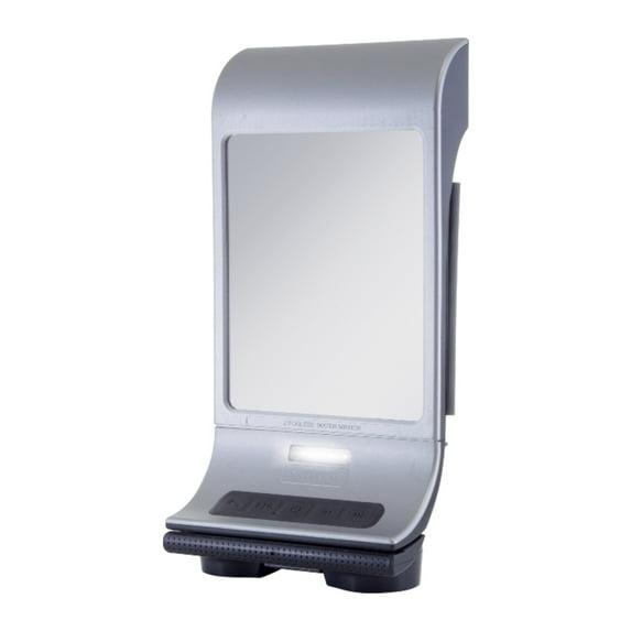 Zadro Fogless Lighted Shower Mirrors w/ Wall Mount & Bluetooth Speaker