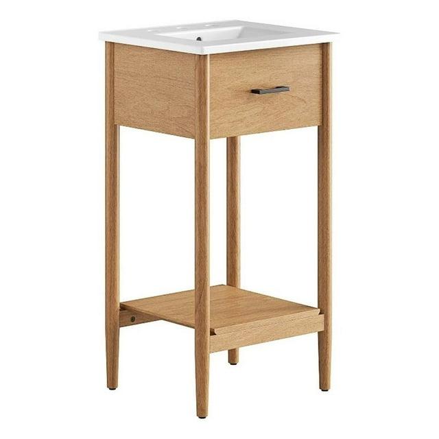 Modway Modway Zaire 18'' Single Bathroom Vanity with Ceramic Top