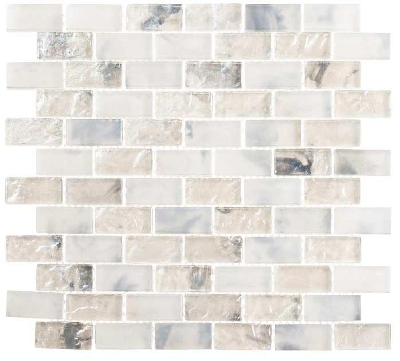 Zalo Vapor Glass Brick Joint Mosaic Tile Sheet