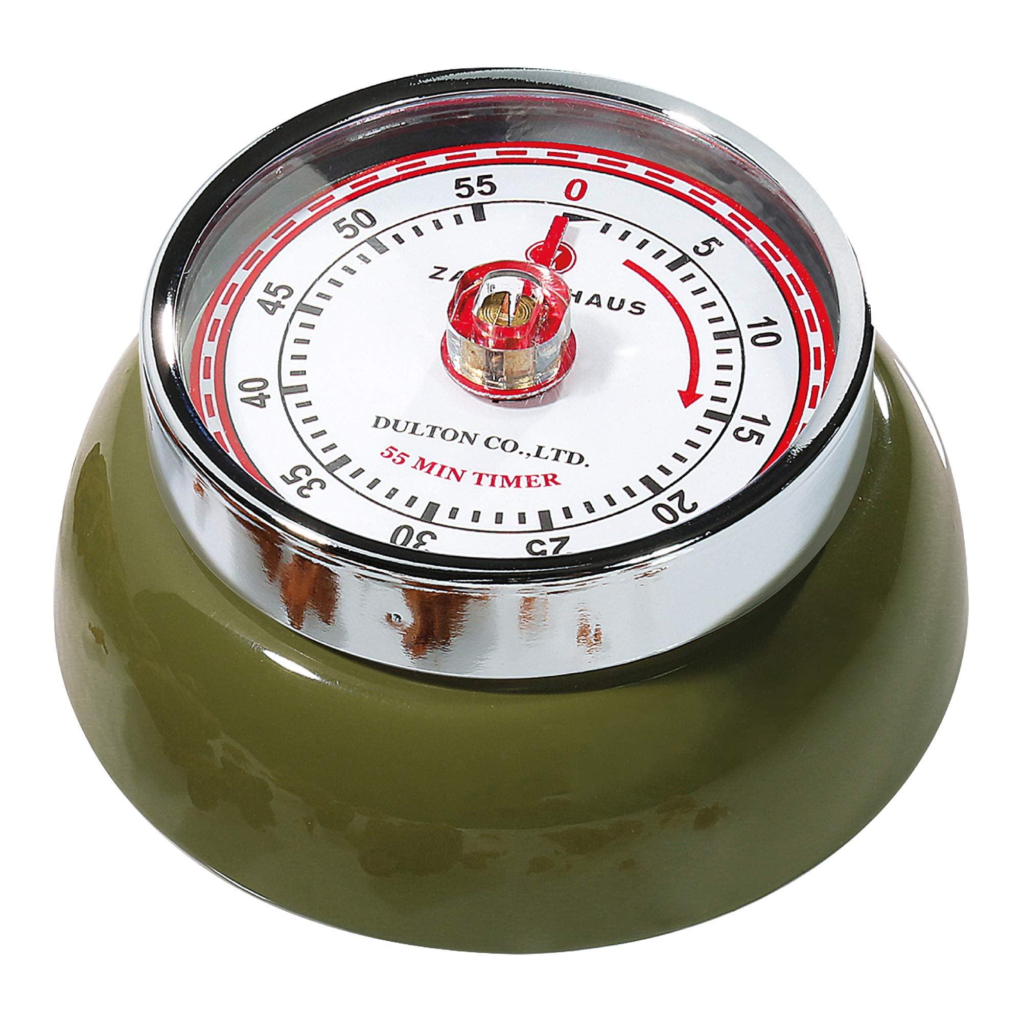 Zassenhaus Magnetic Retro 60 Minute Kitchen Timer, 2.75-Inch