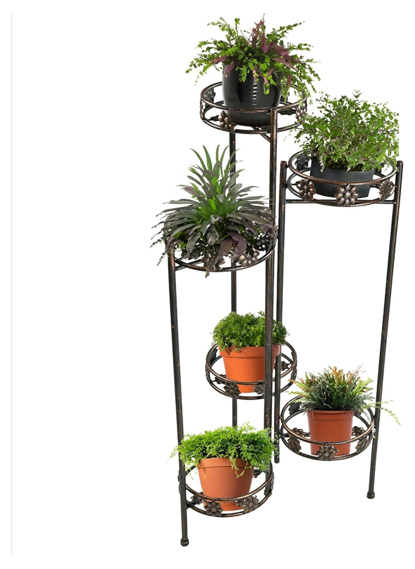 Bronze 45" 6-Tier Folding Metal Plant Stand