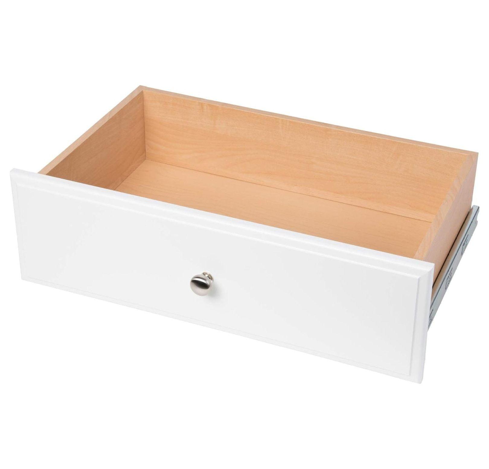 Easy Track White Deluxe Closet Storage Drawer