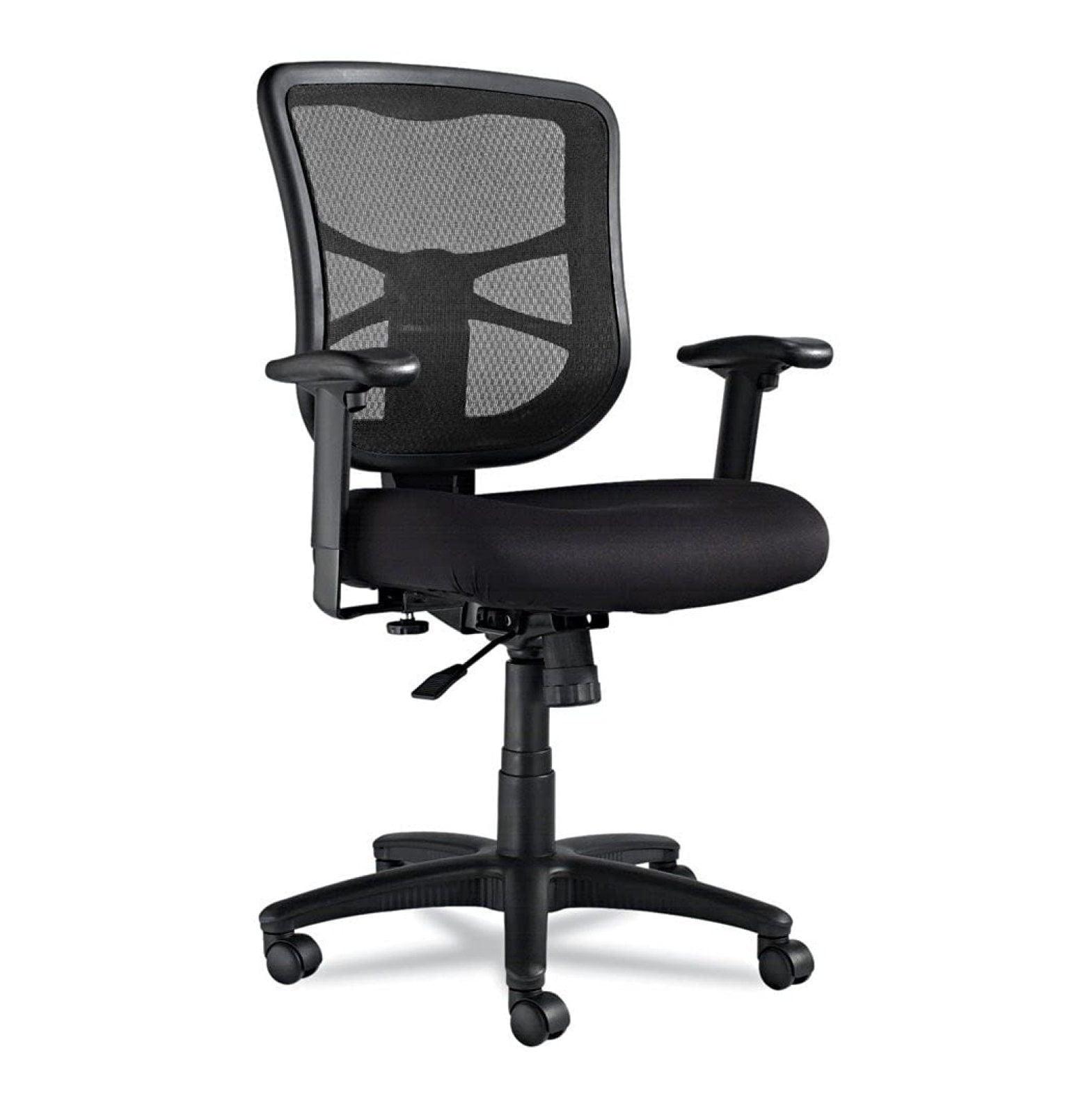 Black Mesh Adjustable Ergonomic Task Chair with Swivel