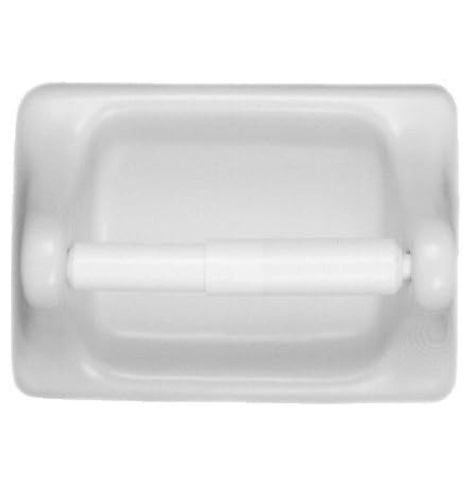 Arctic White Ceramic Wall-Mounted Toilet Paper Holder