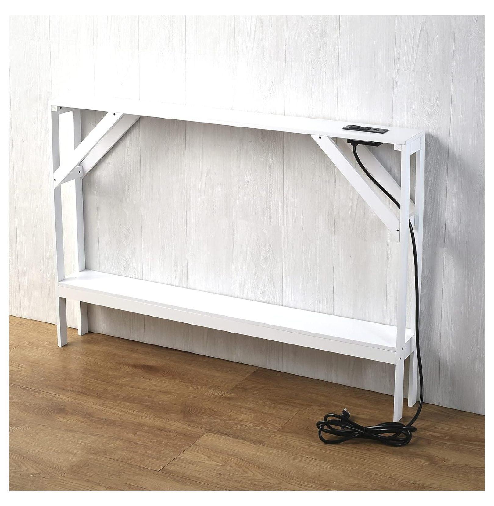 The Lakeside Collection Skinny Sofa Table with Outlet