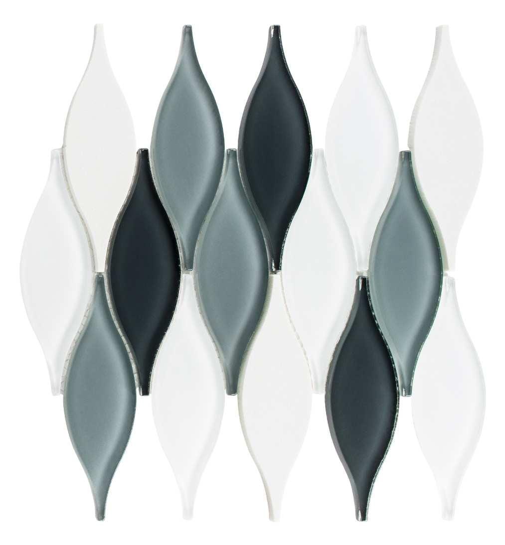 Zeille Glass and Metal Arabesque Mosaic Kitchen Backsplash, Bathroom, Shower, Wall and Floor Tile