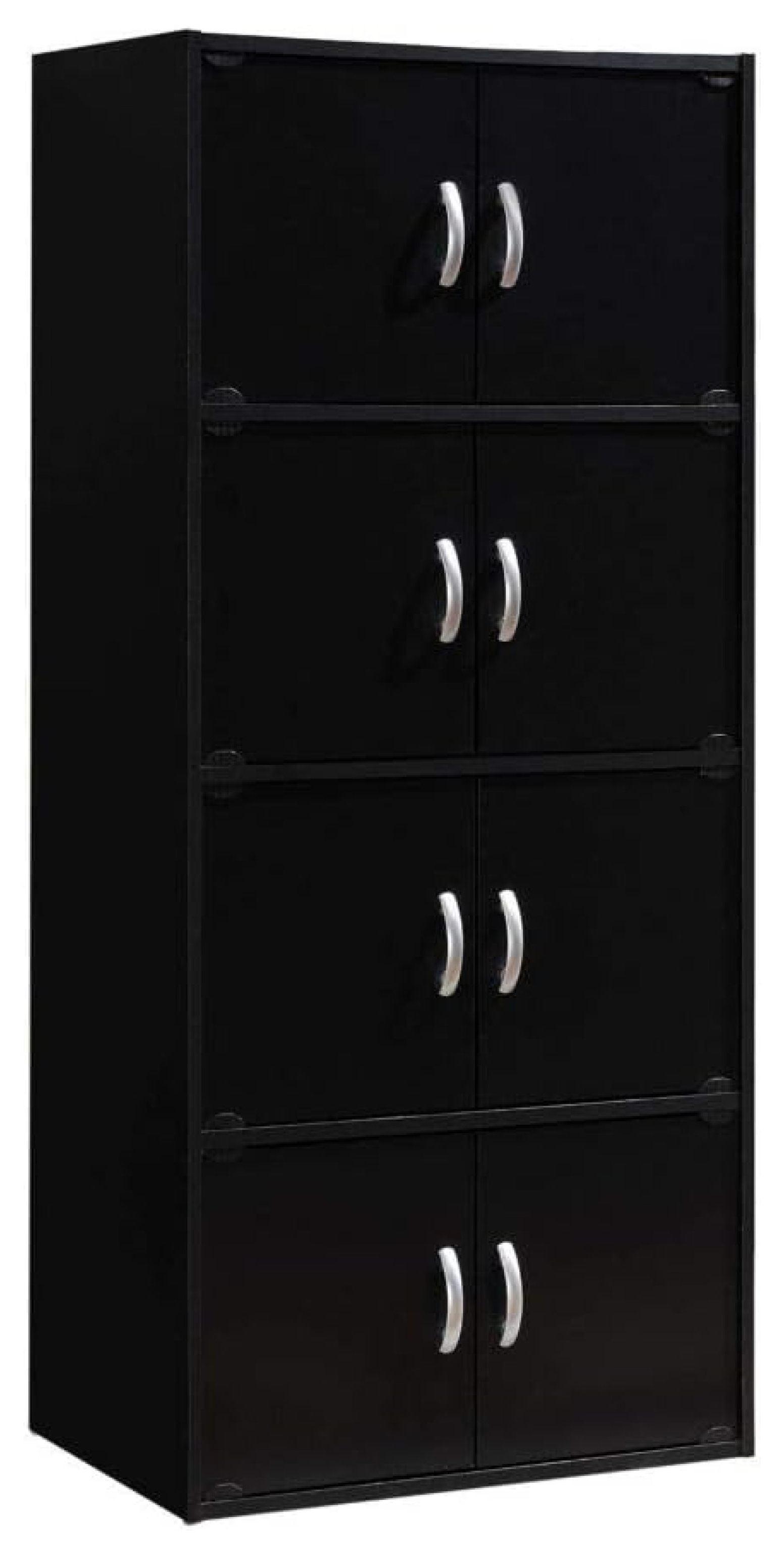 Black 57" Tall Multipurpose Office Storage Cabinet