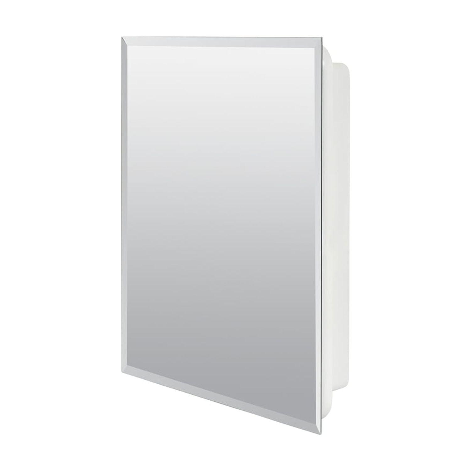 Zenith 20" Frameless Beveled Mirror Medicine Cabinet