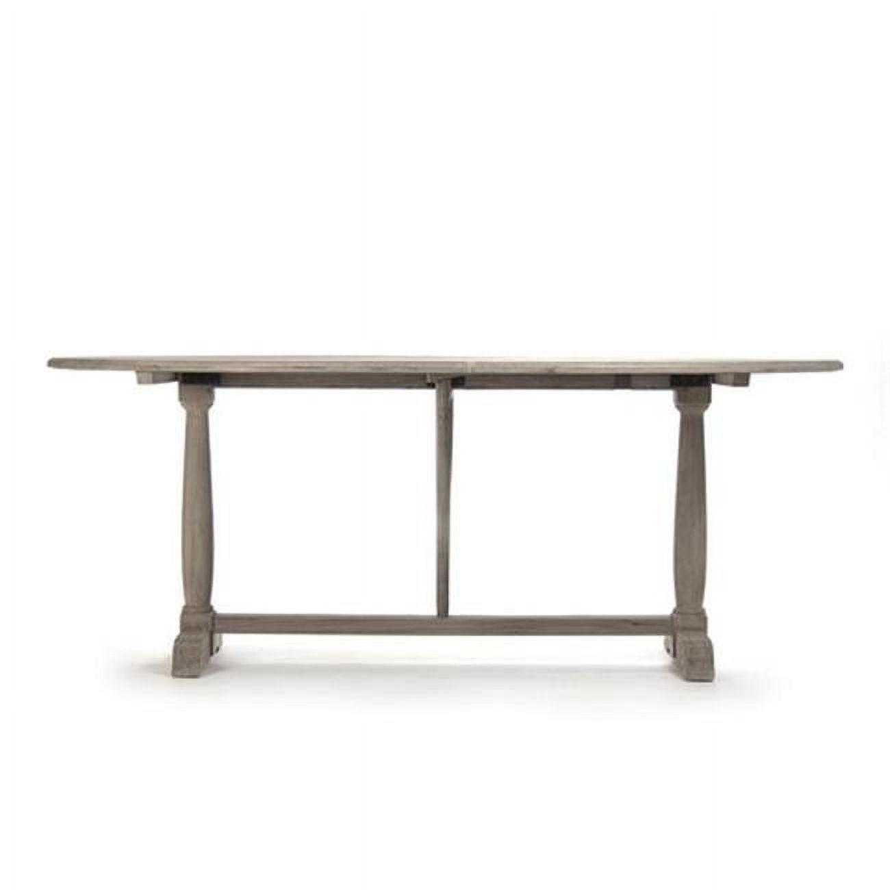 Vineyard Oak Round Farmhouse Dining Table in Raw Natural Finish