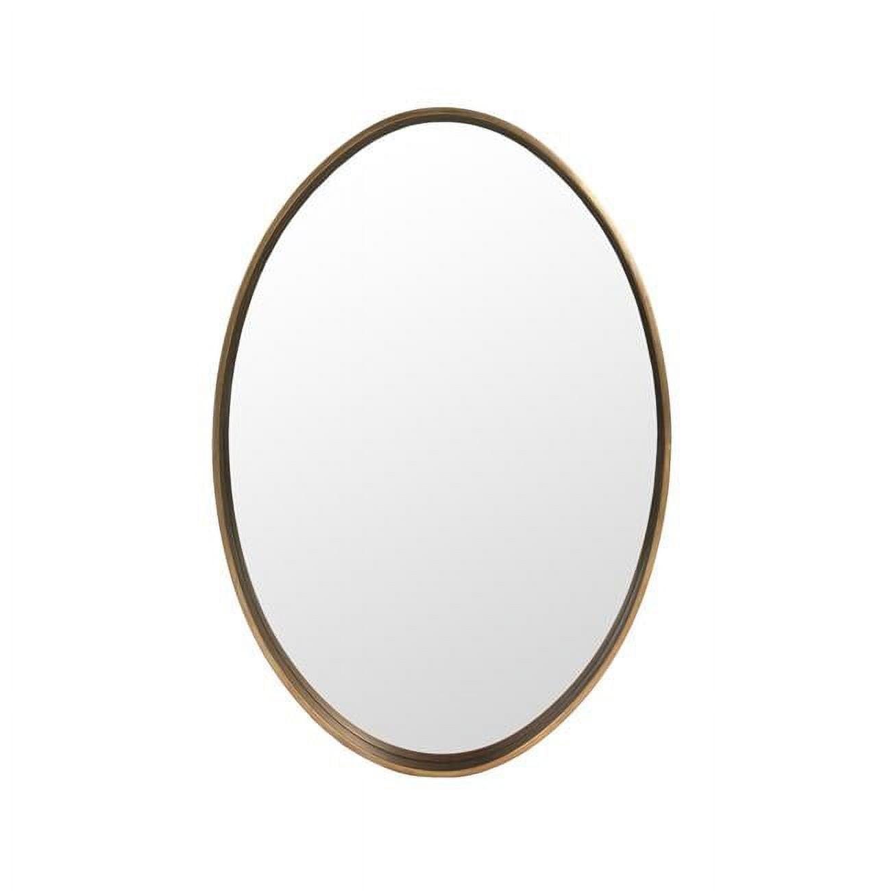 Sylvie Antique Bronze Oval Wall Mirror