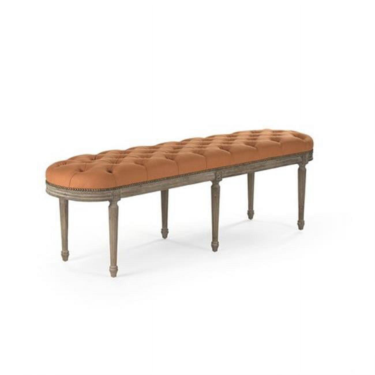 Michel Linen Upholstered Bench