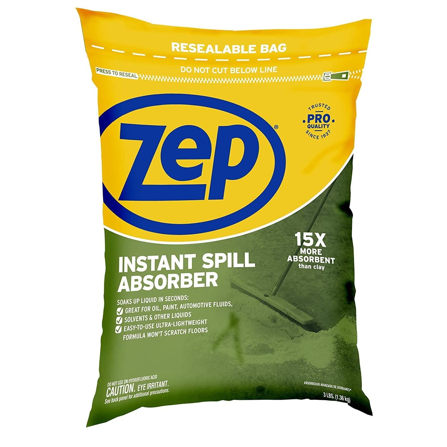 Zep Commercial Instant Spill Multipurpose Absorber 3lb/48 ounce bag, Absorbents,