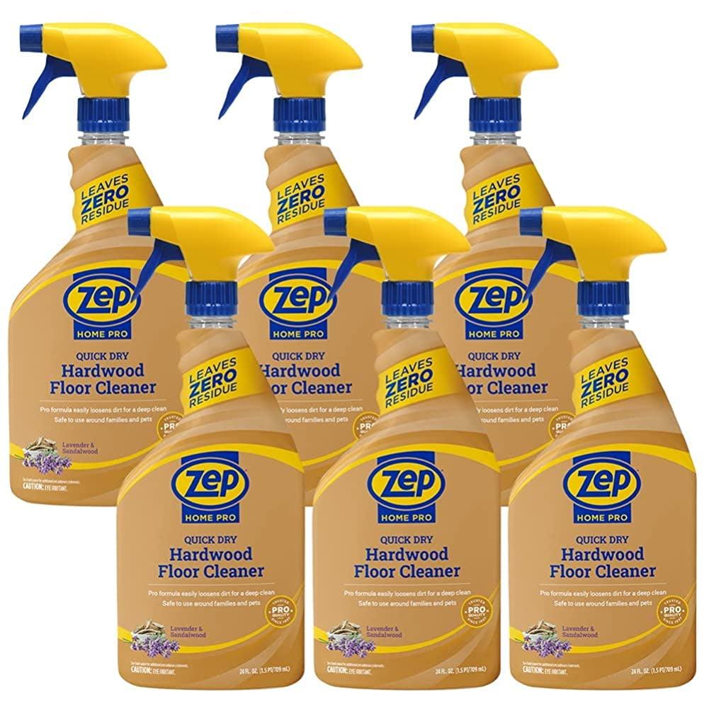 Zep Quick Dry Lavender Sandalwood Hardwood Floor Cleaner 24 oz - Pack of 6