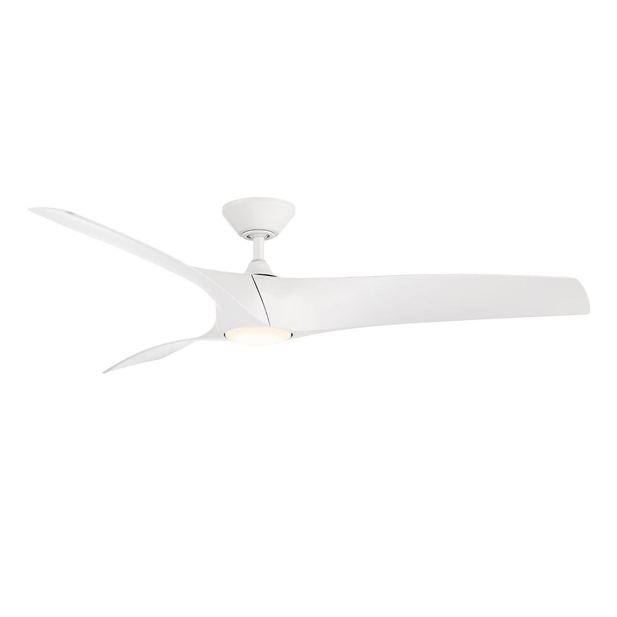 Zephyr 3 - Blade Outdoor/Indoor Smart Ceiling Fan with 2700K-3000K-4000K-5000K Selectable LED Light Kit and Remote Control Included