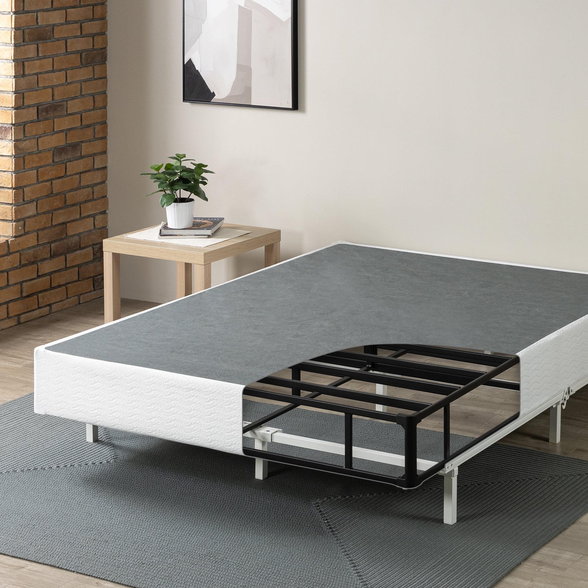 Metal Smart BoxSpring Mattress Base with Quick Assembly Gray - Zinus